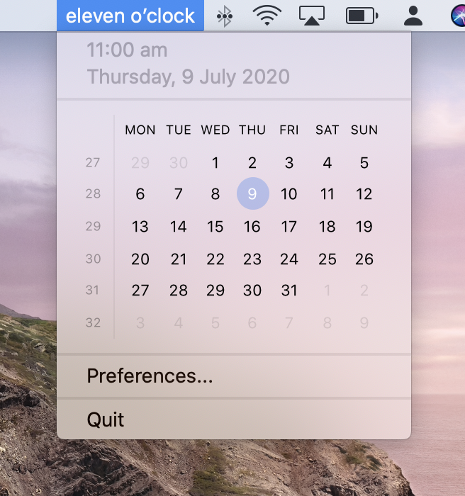 calendar analog for mac
