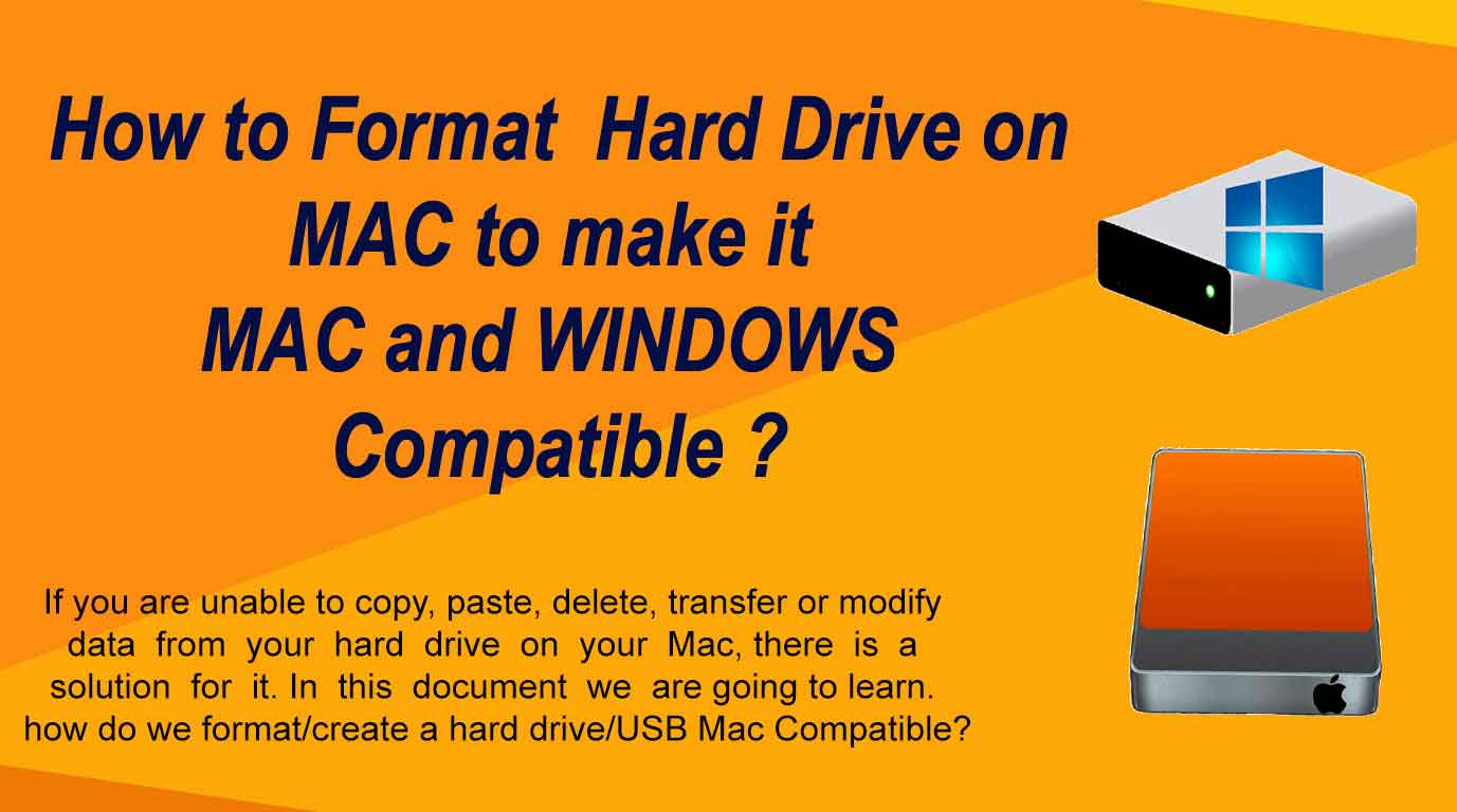 format hard drive on disk utility for compatibility with pc and mac